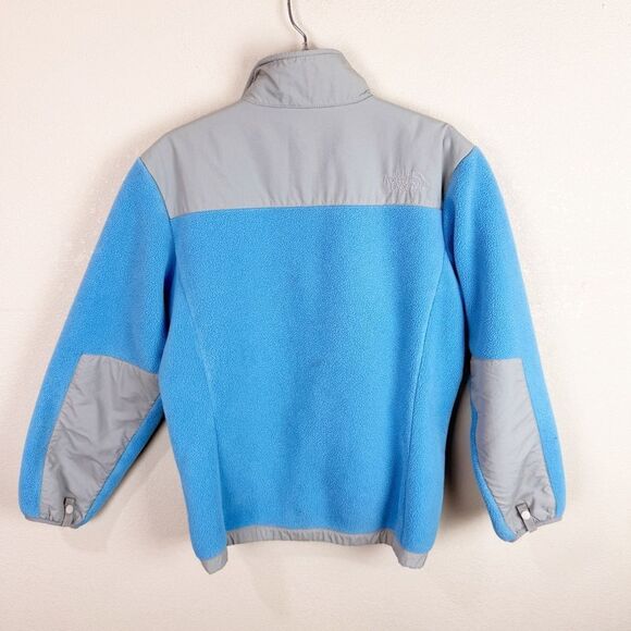 The North Face Girls Blue Fleece Zip Up Jacket Large - Picture 6 of 7